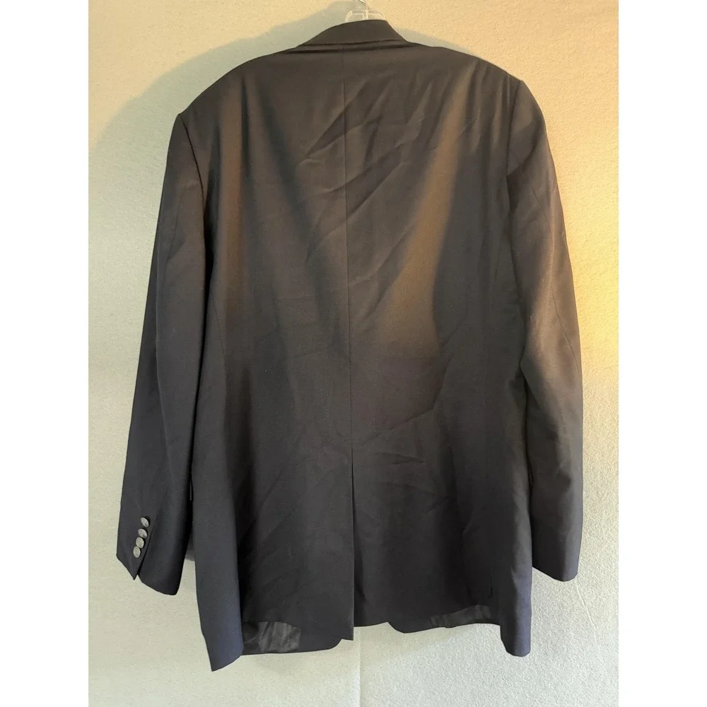 Michael Michael Kors Blazer Sport Coat Mens 44L Black Wool Blend Jacket Macy's